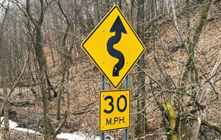 Winding Road Sign