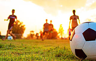 Soccer Field at Sunset