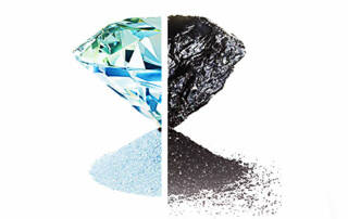 diamonds and carbon